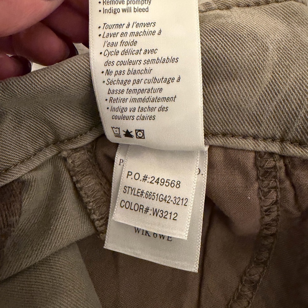 PAIGE High Waist Tan Belted Shorts - Picture 4 of 5